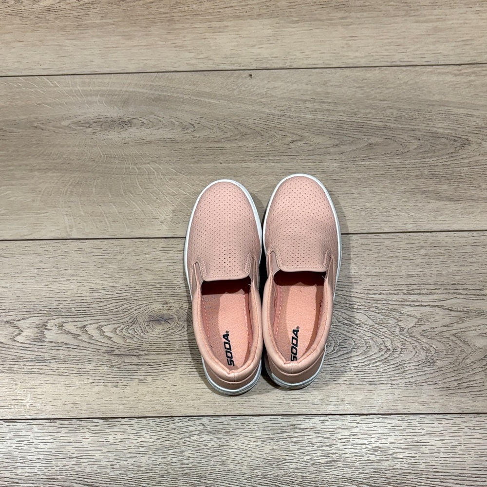 Soda Pink Slip-On Sneakers